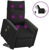 vidaXL Elektrischer Massagesessel mit Aufstehhilfe Schwarz Stoff 3324075 Bild 2