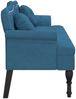 vidaXL Sitzbank mit Kissen Blau 120,5x65x75 cm Samt 372148 Bild 4