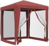 vidaXL Partyzelt mit 4 Mesh-Seitenwänden Rot 2x2 m HDPE 319220 Bild 2