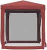 vidaXL Partyzelt mit 4 Mesh-Seitenwänden Rot 2x2 m HDPE 319220 Bild 4