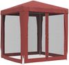 vidaXL Partyzelt mit 4 Mesh-Seitenwänden Rot 2x2 m HDPE 319220 Bild 5