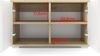 Garderoben-Set Aura Version 7: Kleiderschrank mit Polsterpaneelen, Schuhschrank Flur und Eingangsbereich (weiß/Artisan-Eiche /Trinity 30), 185cm x 40 x 140 cm Bild 5