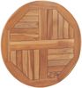 vidaXL Tischplatte Massivholz Teak Rund 2,5 cm 60 cm 48984 Bild 3