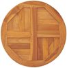 vidaXL Tischplatte Massivholz Teak Rund 2,5 cm 60 cm 48984 Bild 5