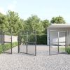 vidaXL Maschen-Gartentor Anthrazit 400x125 cm Verzinkter Stahl 154546 Bild 3