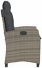 vidaXL Gartensessel Verstellbar mit Kissen Grau Poly Rattan 365211 Bild 5