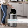Relaxdays Mülleimer 50l Edelstahl mit Sensor Bild 2