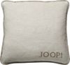 JOOP! Kissenhülle - MDF Melange Doubleface, Logo Natur 50x50cm Bild 2