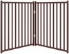 vidaXL 2-tlg. Hundetor Faltbar Braun Eiche 160 cm Massivholz Tanne 352298 Bild 4