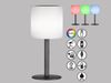 2er SET RGB Tischlampen 30cm mit Fernbedienung, per Solar & USB aufladbar Bild 4