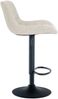 CLP 2er Set Barhocker Tover 360° drehbar und in der Höhe verstellbar,creme Stoff Bild 4