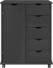 vidaXL Rollschrank Mit Rad Grau 63,5 x 39 x 79 cm Massivholz Kiefer 42028362 Bild 5