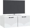 vidaXL Wandmontierter TV-Schrank Weiß 78,5 x 41 x 30 cm Holzwerkstoff 899025 Bild 3