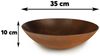 matches21 HOME & HOBBY Blumentopf Flache Pflanzschalen für draussen Dekoschalen rund Rost-Optik 28 cm (2 St), Blumen-Schale als wetterfeste Friedhof-Schale Grab-Schmuck Grabschale Bild 2