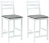 vidaXL Esszimmerstühle 2 pcs Weiß 40 x 47,5 x 99,5 cm 42020469 Bild 2
