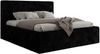 MKS Möbel 'Tiliano Classic' Polsterbett mit Stauraum, Cordstoff, Schwarz, 200 x 200 cm, ohne Matratze Bild 5