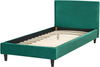 Bett mit Lattenrost FITOU 90 x 200 cm Samtstoff Dunkelgrün Bild 4