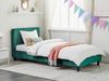 Bett mit Lattenrost FITOU 90 x 200 cm Samtstoff Dunkelgrün Bild 3