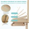 COSTWAY Kindertisch, mit Regal & Schublade, höhenverstellbarer, ab 3 Jahre Bild 3