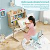 COSTWAY Kindertisch, mit Regal & Schublade, höhenverstellbarer, ab 3 Jahre Bild 4