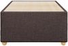 vidaXL Bettgestell ohne Matratze Dunkelbraun 100x200 cm Stoff 3284711 Bild 4