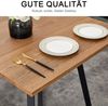 Quadratischer Esstisch für 4 Personen, 80cm moderner Esstisch, Metallboden, geeignet für Küche Esszimmer, kleiner Raum, Wohnung Bild 2