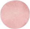 vidaXL Teppich aus Kunstschaffell TAFALLA Rosa Ø 80 cm Polyester 42021557 Bild 2