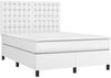 vidaXL Boxspringbett mit Matratze Weiß 140x190 cm Kunstleder 3142840 Bild 3