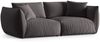 Micadoni Sofa Chris 4-Sitzer Samt Dunkelgrau Bild 2