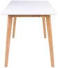 Esstisch >Vojens< in Weiss, MDF - 70x75x120cm (BxHxT) Bild 4
