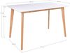 Esstisch >Vojens< in Weiss, MDF - 70x75x120cm (BxHxT) Bild 5