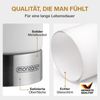 monzana 'Lumo' Nachttischlampe, 2er Set, LED, Touch, Dimmbar, Metall/Glas Weiß, Ø 24,5 x 10 cm Bild 4