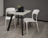 Bistrotisch Eirene 70x70x75 schwarz matt/kreidegrau matt lack 14500 Bild 2