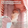 lilimaus Spannbettlaken Musselin Spannbettlaken Baby 60x120 70x140 - Bettlaken Babybett, (1 Stück), Kinderbettlaken 100% Baumwolle, atmungsaktiv für Babybett Bild 3