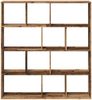 vidaXL Bücherregal Altholz-Optik 132x29x141,5 cm Holzwerkstoff 3310314 Bild 5