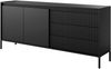 AX LIVING Trentinis 187 2T3S Schwarze große Kommode 187,1 cm breit Bild 3