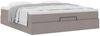 vidaXL Ottoman-Bett mit Matratze Taupe 160x200 cm Stoff 3311124 Bild 5