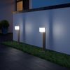 LED-Wegeleuchte GL 80 SC silber, Garten-Pollerleuchte mit 160° iHF-Sensor, Bluetooth, Einstellbar via App, 3000 K Bild 2