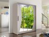 Kleiderschrank Westa X, mit RGB LED Beleuchtung, Farbe: Cashmere / Spiegel Bild 2