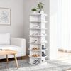 STILVORA Schuhregal 7-Etagen 360° Drehschuhregal Tower für 28 Paar Schuhe Platzsparend, Schuhkipper mit Einfacher Zugriff, Schnelle Montage Bild 3