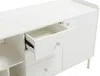 Vente-unique - LUNAOR Sideboard Holz, Platte Weiß - B 40 cm x H 80 cm x L 185 cm Bild 5