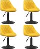 vidaXL Esszimmerstühle 4 Stk. Drehbar Senfgelb Samt 3088798 Bild 2