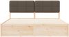 vidaXL Bettgestell mit gepolstertem Kopfteil Taupe 180 x 200 cm 3398182 Bild 5