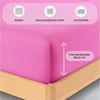 Buymax Spannbettlaken Babybett Kinderbett 60x120cm 70x140cm, Jersey 100% Baumwolle, Gummizug: Rundumgummi, (1 Stück), bis 15 cm Matratzenhöhe, weich, atmungsaktiv, hautfreundlich Bild 3