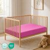 Buymax Spannbettlaken Babybett Kinderbett 60x120cm 70x140cm, Jersey 100% Baumwolle, Gummizug: Rundumgummi, (1 Stück), bis 15 cm Matratzenhöhe, weich, atmungsaktiv, hautfreundlich Bild 2