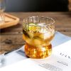 Zoha Glas Stripe Glas 4er Set Getränkebecher - Cocktailbecher - Kaffebecher - 310 ml, Borosilikatglas, Hitzebeständig Trinkglas Cocktailgläser Eiskaffeegläser Tee Saft Bild 2
