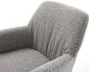 Freischwinger Xana-Flex mit Armlehnen Bouclé Silbergrau Freischwinger flach Effektfinish Titan Taschenfederkern Bild 4
