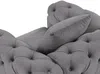 Vente-unique - EDWINA Sessel SamtStoff Grau - B 91 cm x H 76 cm x L 106 cm Bild 5