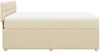 vidaXL Boxspringbett mit Matratze Creme 160x200 cm Stoff 3287519 Bild 5