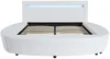 Vente-unique - ABULIS Bett Kunstleder Weiß - B 259 cm x H 99 cm x L 193 cm Bild 4